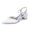 Women's Silk Satin With Closed Toe Ankle Strap Chunky Heel Evening Shoes With Rhinestone & Bowknot