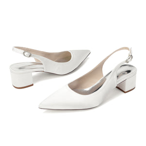 Women's Silk Satin With Closed Toe Ankle Strap Chunky Heel Evening Shoes