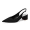 Women's Silk Satin With Closed Toe Ankle Strap Chunky Heel Evening Shoes