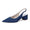 Women's Silk Satin With Closed Toe Ankle Strap Chunky Heel Evening Shoes