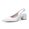 Women's Silk Satin With Closed Toe Ankle Strap Chunky Heel Evening Shoes