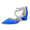 Women's Silk Satin With Closed Toe Ankle Strap Chunky Heel Evening Shoes With Rhinestone