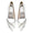 Women's Silk Satin With Closed Toe Ankle Strap Chunky Heel Evening Shoes With Bowknot