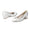 Women's Silk Satin With Closed Toe Ankle Strap Chunky Heel Evening Shoes With Bowknot