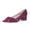 Women's Silk Satin With Closed Toe Ankle Strap Chunky Heel Evening Shoes With Bowknot