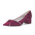 Women's Silk Satin With Closed Toe Ankle Strap Chunky Heel Evening Shoes With Bowknot