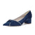 Women's Silk Satin With Closed Toe Ankle Strap Chunky Heel Evening Shoes With Bowknot