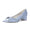 Women's Silk Satin With Closed Toe Ankle Strap Chunky Heel Evening Shoes With Bowknot