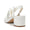 Women's Silk Satin With Closed Toe Ankle Strap Chunky Heel Evening Shoes With 3D Flower