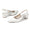 Women's Silk Satin With Closed Toe Ankle Strap Chunky Heel Evening Shoes With 3D Flower