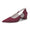 Women's Silk Satin With Closed Toe Ankle Strap Chunky Heel Evening Shoes With 3D Flower