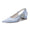 Women's Silk Satin With Closed Toe Ankle Strap Chunky Heel Evening Shoes With 3D Flower