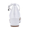 Women's Silk Satin With Closed Toe Ankle Strap Chunky Heel Evening Shoes With Rhinestone