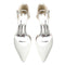 Women's Silk Satin With Closed Toe Ankle Strap Chunky Heel Evening Shoes With Rhinestone