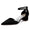 Women's Silk Satin With Closed Toe Ankle Strap Chunky Heel Evening Shoes With Rhinestone