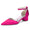 Women's Silk Satin With Closed Toe Ankle Strap Chunky Heel Evening Shoes With Rhinestone