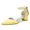 Women's Silk Satin With Closed Toe Ankle Strap Chunky Heel Evening Shoes With Rhinestone