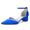 Women's  Silk Satin With Pearl Ankle Strap Closed Toe Chunky Heel Evening Shoes