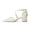 Women's Lace Silk Satin With Closed Toe Ankle Strap Chunky Heel Evening Shoes