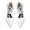 Women's Lace Silk Satin With Closed Toe Ankle Strap Chunky Heel Evening Shoes