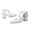 Women's Lace Silk Satin With Closed Toe Ankle Strap Chunky Heel Evening Shoes