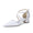 Women's Lace Silk Satin With Closed Toe Ankle Strap Chunky Heel Evening Shoes
