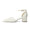 Women's Lace Silk Satin With Closed Toe Ankle Strap Chunky Heel Evening Shoes
