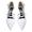 Women's Lace Silk Satin With Lace Closed Toe Ankle Strap Chunky Heel Evening Shoes