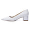 Women's Lace With Closed Toe Ankle Strap Chunky Heel Evening Shoes With Applique