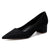 Women's Lace With Closed Toe Ankle Strap Chunky Heel Evening Shoes With Applique