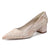Women's Lace With Closed Toe Ankle Strap Chunky Heel Evening Shoes With Applique