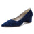 Women's Lace With Closed Toe Ankle Strap Chunky Heel Evening Shoes With Applique