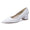 Women's Lace With Closed Toe Ankle Strap Chunky Heel Evening Shoes With Applique