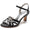 Women's Silk Satin With Rhinestone Ankle Strap Peep Toe Spool Heel Evening Shoes