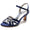 Women's Silk Satin With Rhinestone Ankle Strap Peep Toe Spool Heel Evening Shoes
