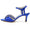 Women's Silk Satin With Ankle Strap Rhinestone Peep Toe Spool Heel Evening Shoes