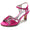 Women's Silk Satin With Ankle Strap Rhinestone Peep Toe Spool Heel Evening Shoes