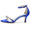 Women's Silk Satin With Ankle Strap Peep Toe Spool Heel Rhinestone Party Shoes