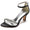 Women's Silk Satin With Ankle Strap Peep Toe Spool Heel Rhinestone Party Shoes