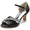 Women's Silk Satin With Rhinestone Ankle Strap Peep Toe Spool Heel Party Shoes