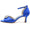 Women's Silk Satin With Ankle Strap Peep Toe Rhinestone Spool Heel Evening Shoes