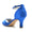 Women's Silk Satin With Ankle Strap Peep Toe Spool Heel Wedding Shoes