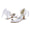 Women's Silk Satin With Lace-up Ankle Strap Pearl Peep Toe Spool Heel Party Shoes