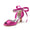 Women's Silk Satin With Ankle Strap Lace-up Rhinestone Peep Toe Spool Heel Wedding Shoes