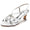 Women's Silk Satin With Rhinestone Peep Toe Spool Heel Party Shoes