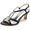 Women's Silk Satin With Rhinestone Ankle Strap Peep Toe Spool Heel Wedding Shoes