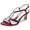 Women's Silk Satin With Rhinestone Ankle Strap Peep Toe Spool Heel Wedding Shoes