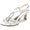 Women's Silk Satin With Rhinestone Ankle Strap Peep Toe Spool Heel Wedding Shoes