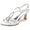 Women's Silk Satin With Rhinestone Ankle Strap Peep Toe Spool Heel Wedding Shoes