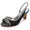 Women's Silk Satin With Lace Rhinestone Peep Toe Spool Heel Evening Shoes
